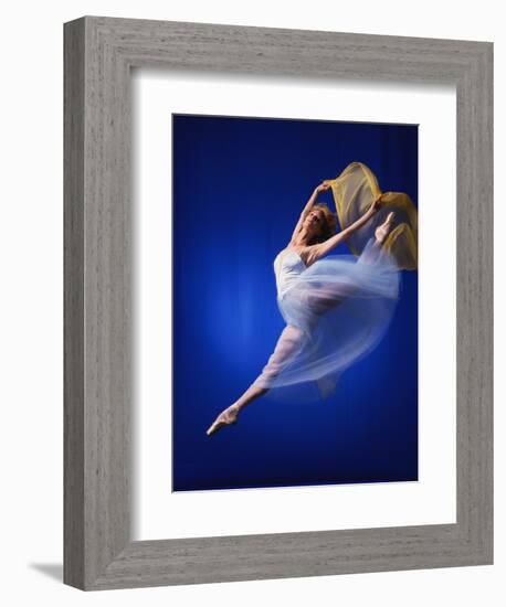 Ballerina Dancing-Dennis Degnan-Framed Photographic Print