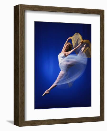 Ballerina Dancing-Dennis Degnan-Framed Photographic Print