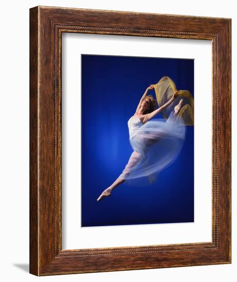 Ballerina Dancing-Dennis Degnan-Framed Photographic Print