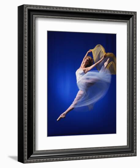 Ballerina Dancing-Dennis Degnan-Framed Photographic Print