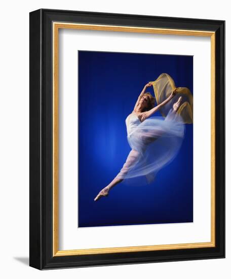 Ballerina Dancing-Dennis Degnan-Framed Photographic Print