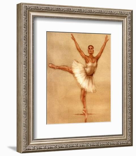 Ballerina II-Caroline Gold-Framed Art Print