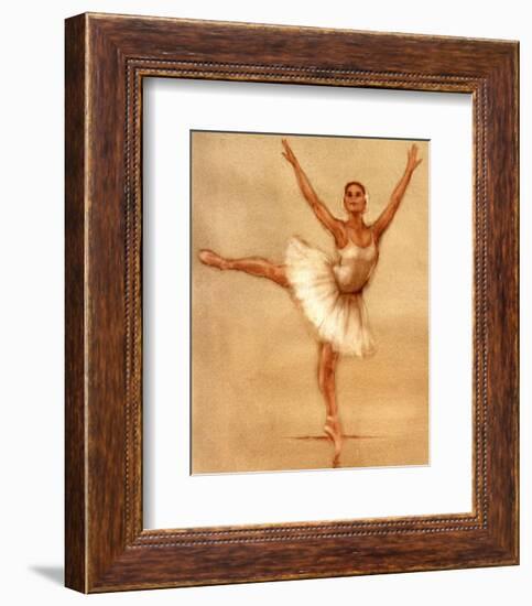 Ballerina II-Caroline Gold-Framed Art Print