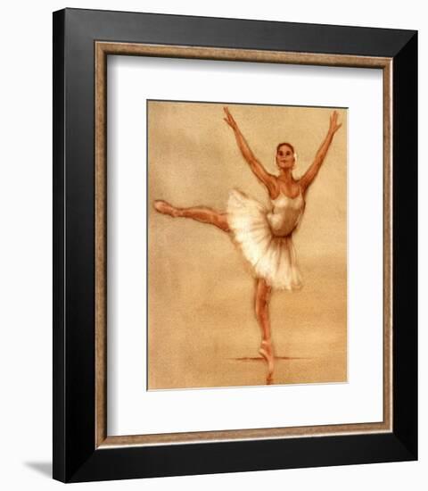 Ballerina II-Caroline Gold-Framed Art Print