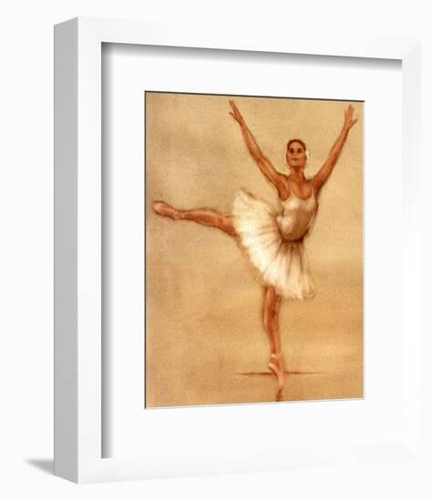 Ballerina II-Caroline Gold-Framed Art Print