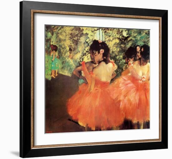 Ballerina in Red-Edgar Degas-Framed Art Print