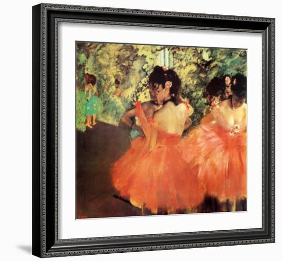 Ballerina in Red-Edgar Degas-Framed Art Print