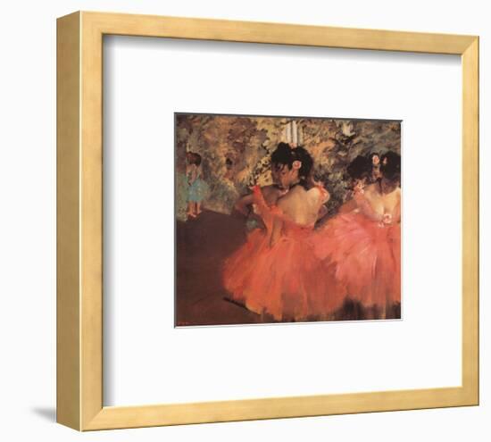 Ballerina in Red-Edgar Degas-Framed Art Print