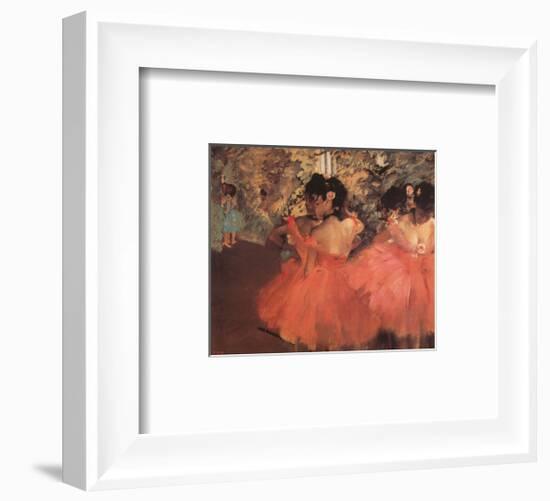 Ballerina in Red-Edgar Degas-Framed Art Print