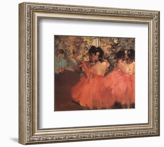 Ballerina in Red-Edgar Degas-Framed Art Print