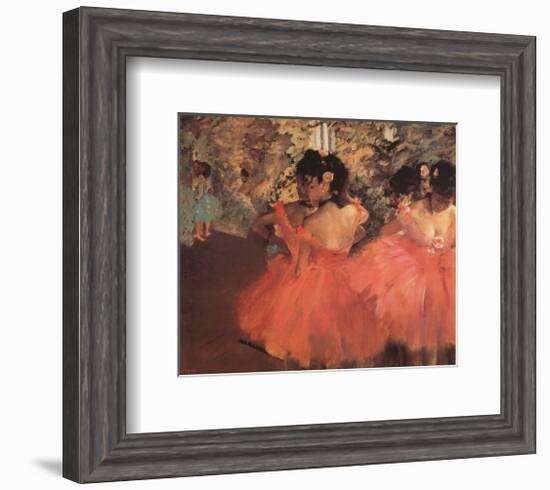 Ballerina in Red-Edgar Degas-Framed Art Print