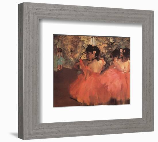 Ballerina in Red-Edgar Degas-Framed Art Print