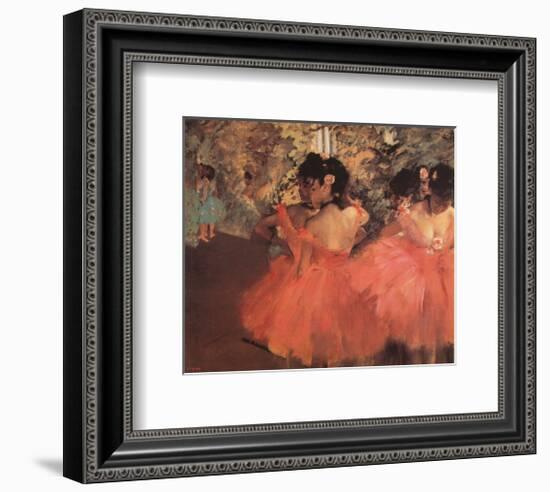 Ballerina in Red-Edgar Degas-Framed Art Print