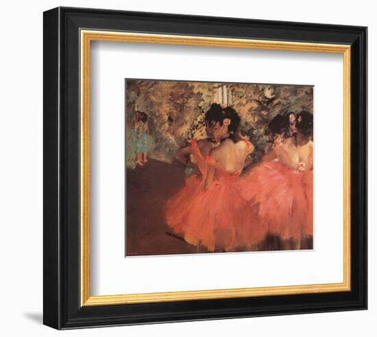 Ballerina in Red-Edgar Degas-Framed Art Print