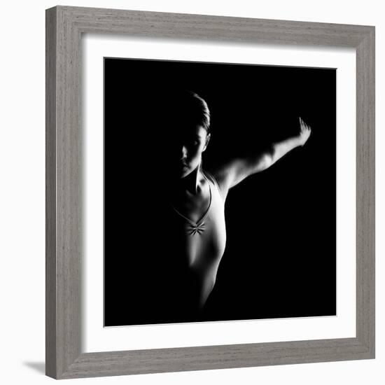 Ballerina in Shadow-Paulo Medeiros-Framed Photographic Print