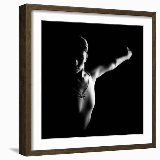 Ballerina in Shadow-Paulo Medeiros-Framed Photographic Print