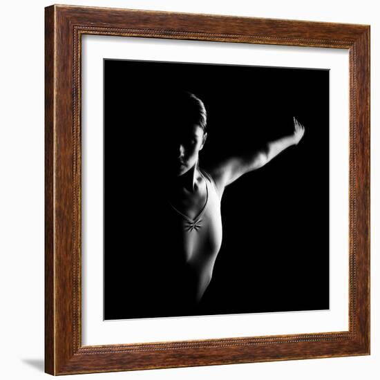 Ballerina in Shadow-Paulo Medeiros-Framed Photographic Print