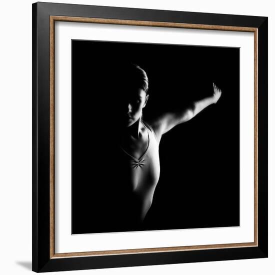 Ballerina in Shadow-Paulo Medeiros-Framed Photographic Print