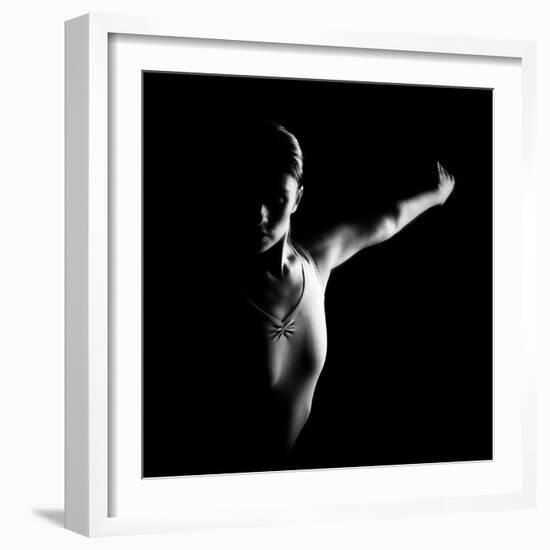 Ballerina in Shadow-Paulo Medeiros-Framed Photographic Print