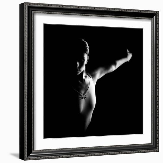 Ballerina in Shadow-Paulo Medeiros-Framed Photographic Print