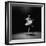 Ballerina Margot Fonteyn in White Costume Balanced on One Toe While Dancing Alone on Stage-Gjon Mili-Framed Premium Photographic Print