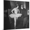 Ballerina Margot Fonteyn Standing in Wings Prepares for Reopening Covent Garden Royal Opera House-David Scherman-Mounted Premium Photographic Print