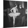 Ballerina Margot Fonteyn Standing in Wings Prepares for Reopening Covent Garden Royal Opera House-David Scherman-Mounted Premium Photographic Print