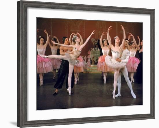 Ballerina Maria Tallchief and Others Performing the Nutcracker Ballet at City Center-Alfred Eisenstaedt-Framed Premium Photographic Print