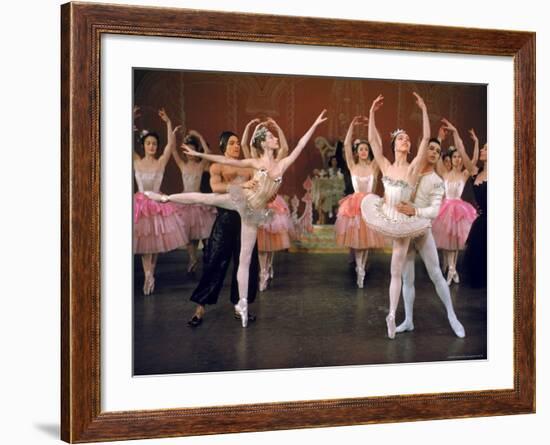 Ballerina Maria Tallchief and Others Performing the Nutcracker Ballet at City Center-Alfred Eisenstaedt-Framed Premium Photographic Print