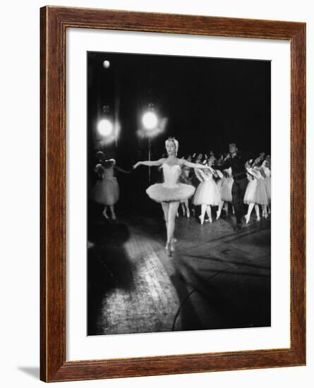 Ballerina Maria Tallchief Appearing in "Swan Lake" with Andre Eglevsky-Ed Clark-Framed Premium Photographic Print