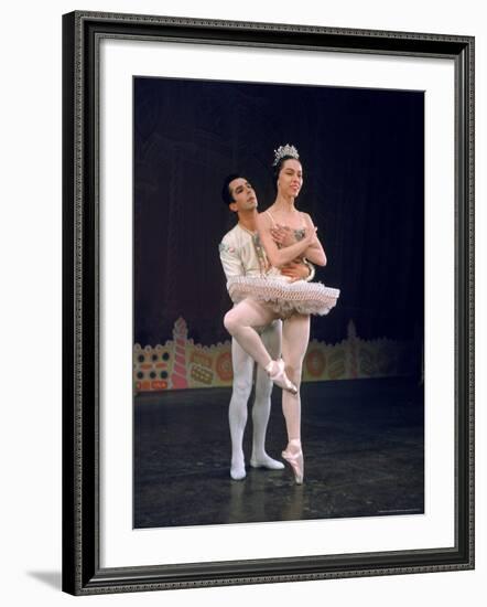 Ballerina Maria Tallchief Performing in the Nutcracker Ballet at City Center-Alfred Eisenstaedt-Framed Premium Photographic Print