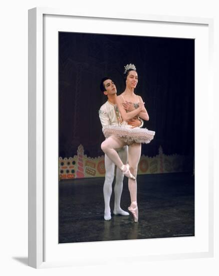 Ballerina Maria Tallchief Performing in the Nutcracker Ballet at City Center-Alfred Eisenstaedt-Framed Premium Photographic Print