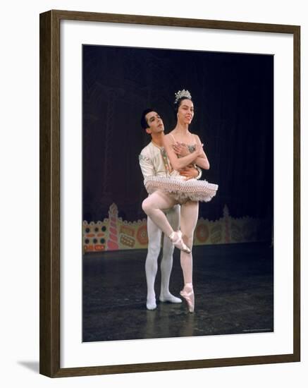 Ballerina Maria Tallchief Performing in the Nutcracker Ballet at City Center-Alfred Eisenstaedt-Framed Premium Photographic Print