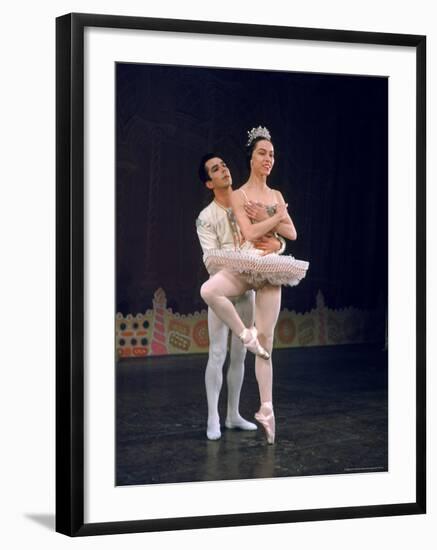 Ballerina Maria Tallchief Performing in the Nutcracker Ballet at City Center-Alfred Eisenstaedt-Framed Premium Photographic Print