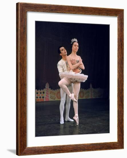 Ballerina Maria Tallchief Performing in the Nutcracker Ballet at City Center-Alfred Eisenstaedt-Framed Premium Photographic Print