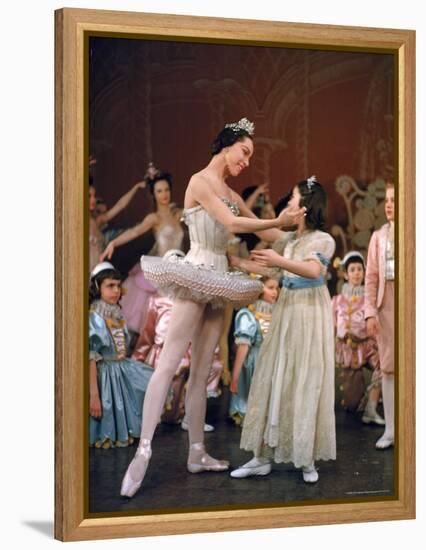 Ballerina Maria Tallchief Performing in the Nutcracker Ballet at City Center-Alfred Eisenstaedt-Framed Premier Image Canvas