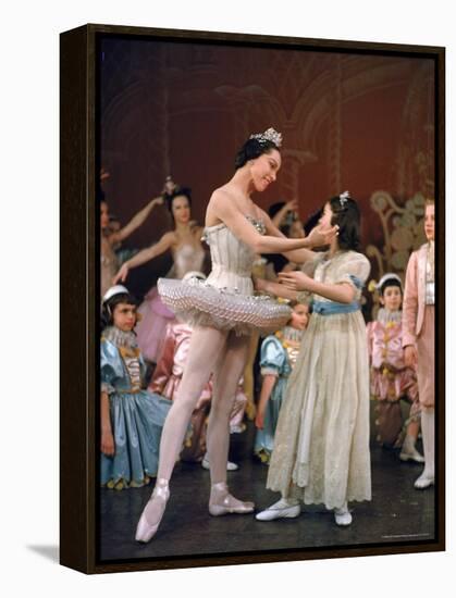 Ballerina Maria Tallchief Performing in the Nutcracker Ballet at City Center-Alfred Eisenstaedt-Framed Premier Image Canvas