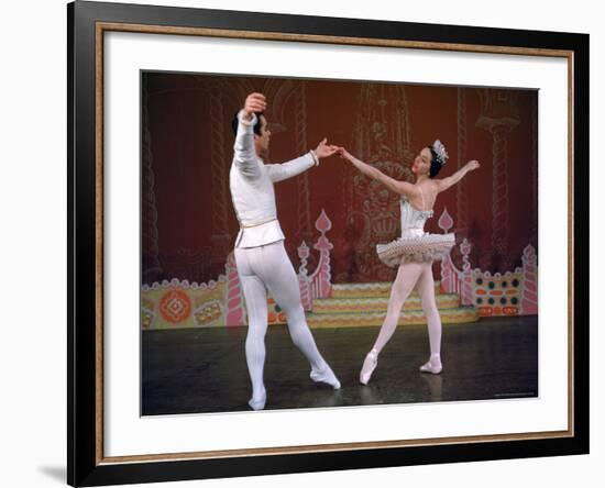 Ballerina Maria Tallchief Performing the Nutcracker Ballet at City Center-Alfred Eisenstaedt-Framed Premium Photographic Print