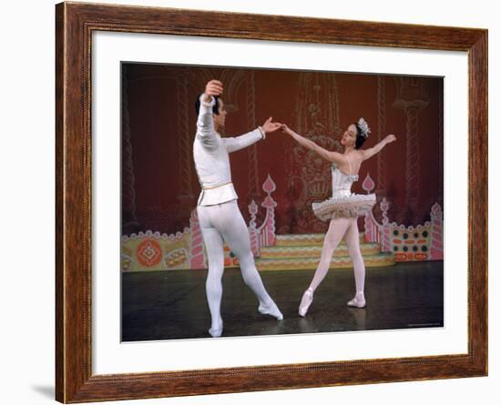 Ballerina Maria Tallchief Performing the Nutcracker Ballet at City Center-Alfred Eisenstaedt-Framed Premium Photographic Print