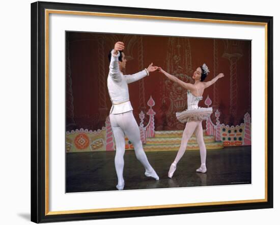 Ballerina Maria Tallchief Performing the Nutcracker Ballet at City Center-Alfred Eisenstaedt-Framed Premium Photographic Print