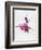 Ballerina on Stage Watercolor 4-Irina March-Framed Premium Giclee Print