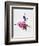 Ballerina on Stage Watercolor 4-Irina March-Framed Art Print