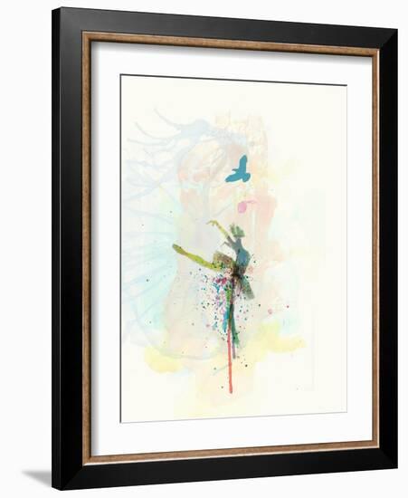 Ballerina on the Stage-NaxArt-Framed Art Print