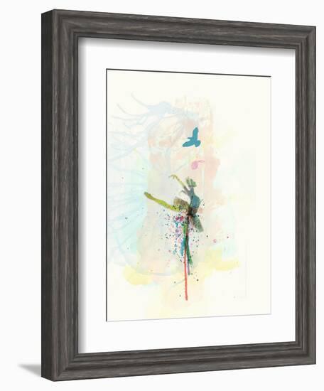 Ballerina on the Stage-NaxArt-Framed Art Print