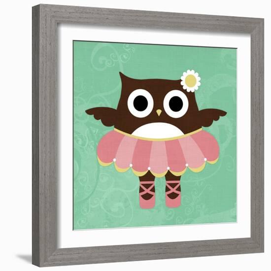 Ballerina Owl-Nancy Lee-Framed Art Print