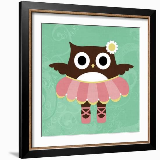 Ballerina Owl-Nancy Lee-Framed Art Print