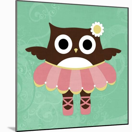 Ballerina Owl-Nancy Lee-Mounted Art Print