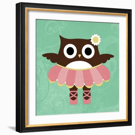 Ballerina Owl-Nancy Lee-Framed Art Print