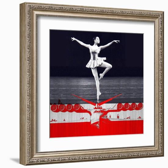 Ballerina Plan-NaxArt-Framed Art Print