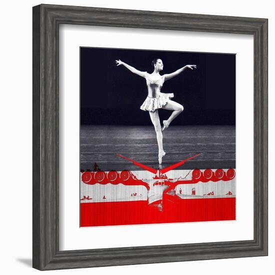 Ballerina Plan-NaxArt-Framed Art Print